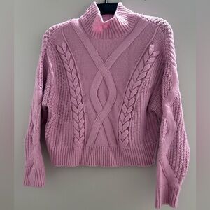 Designer Elizabeth and James Pink Sweater | Size S | Cropped